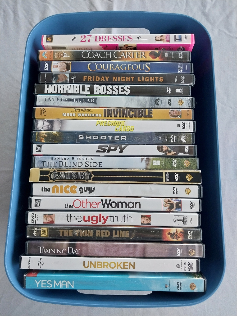 Bundle of 19 DVDs - Biographical Sports, Comedy, Drama